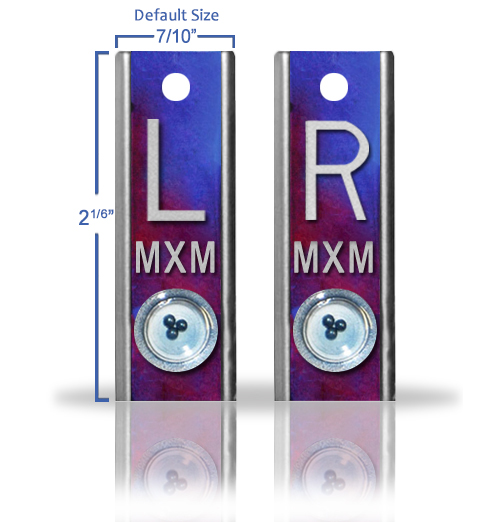 Blue Red Purple Tie dye Position Markers